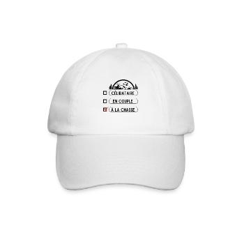 Saint Valentin chasseur - Casquette classique - blanc/blanc - Devant