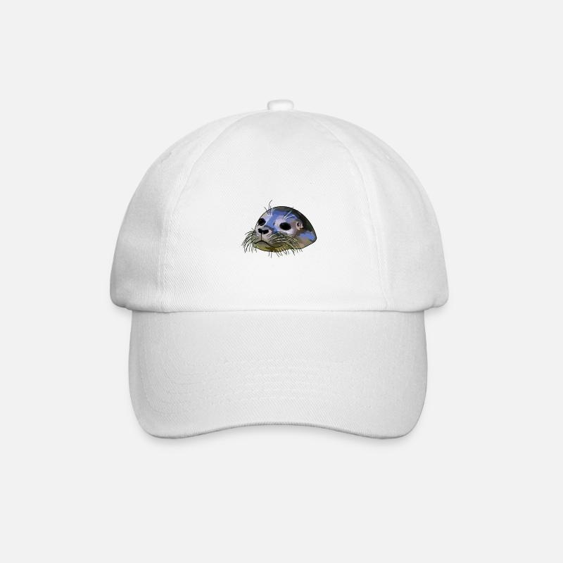 Robbe - Baseballkappe - Weiß/Weiß