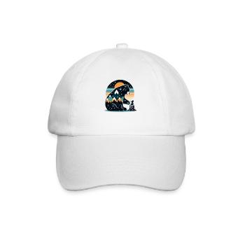 Nuit Étoilée Montagneuse - Casquette classique - blanc/blanc - Devant