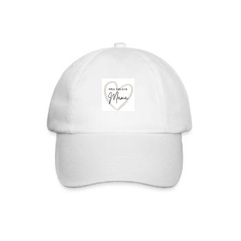 Weltbeste Mama - Baseballkappe - Weiß/Weiß - Vorne