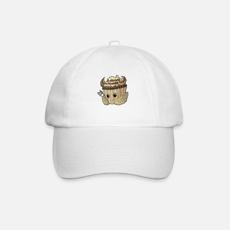 Viking Cupcake - Baseballkappe - Weiß/Weiß