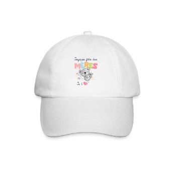 joyeuse fête des mères je t aime maman - Casquette classique - blanc/blanc - Devant