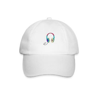 Headphones - Baseball Cap - white/white - Front