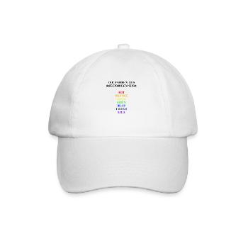 Idées cadeaux arc-en-ciel de couleurs pour enfants coloré - Casquette classique - blanc/blanc - Devant