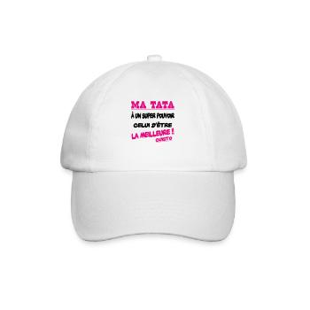Ma tata la meilleure cuisto - Casquette classique - blanc/blanc - Devant