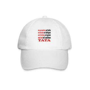 Ma TATA - Casquette classique - blanc/blanc - Devant