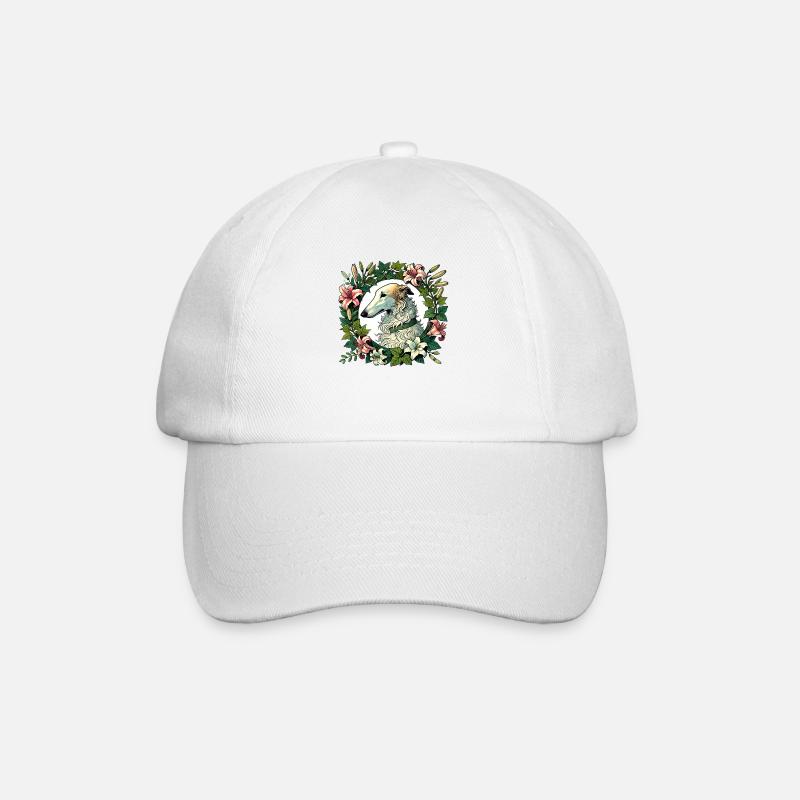 Barzoï - Casquette classique - blanc/blanc