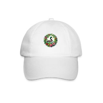 Mallard Duck - Baseball Cap - white/white - Front