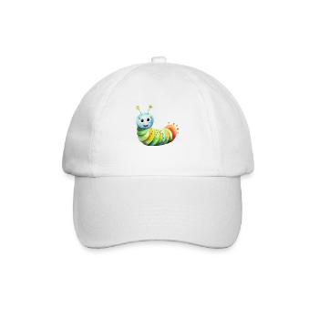Caterpillar class class animal caterpillar - Baseball Cap - white/white - Front