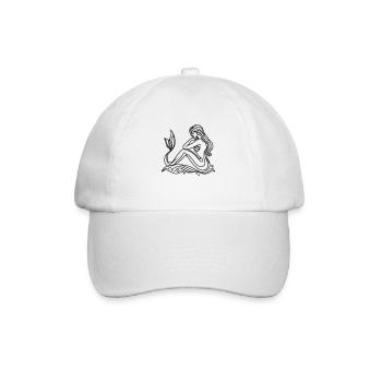 Lineart Dessin Sirène - Casquette classique - blanc/blanc - Devant