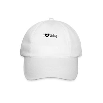 Sport équestre Dressage Saut d’obstacles - Casquette classique - blanc/blanc - Devant