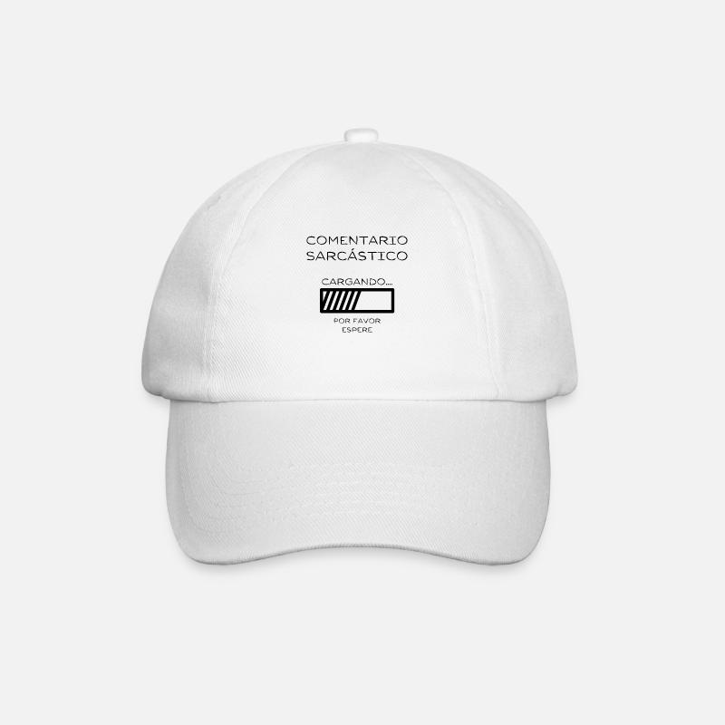 Loading: Sarcastic Comment in Progress - Baseball Cap - white/white