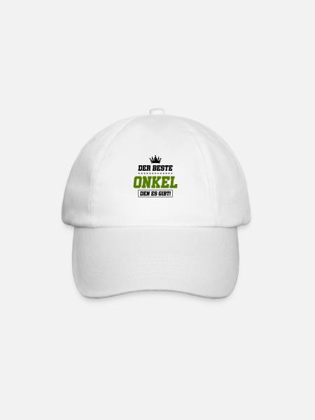 Der beste Onkel de es Gibt - Baseballkappe - Weiß/Weiß