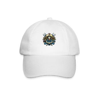 Logo du garçon du village - Casquette classique - blanc/blanc - Devant