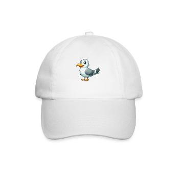 Möwe - Baseballkappe - Weiß/Weiß - Vorne