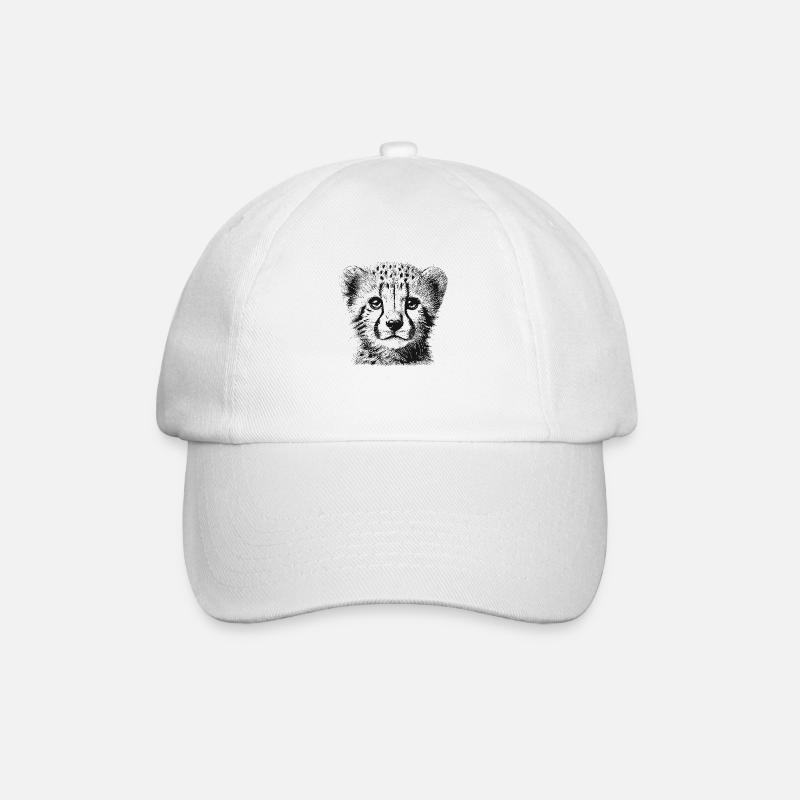 Gepard - Baseballkappe - Weiß/Weiß