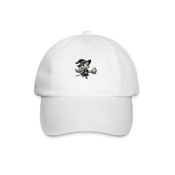 Bande dessinée de sorcière - Casquette classique - blanc/blanc - Devant
