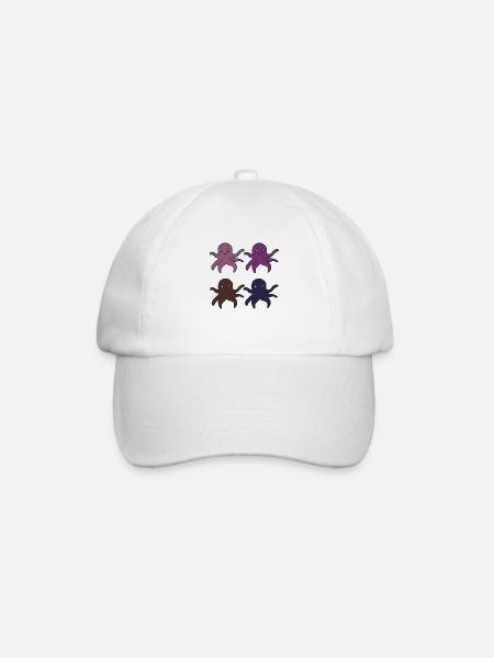 Octopus 4ply - Baseball Cap - white/white