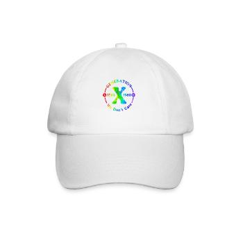 Generation X Stay Strong Positives Zitat Niedliche 80er Jahre - Baseballkappe - Weiß/Weiß - Vorne