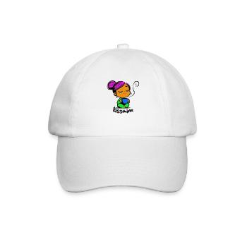 Tassmine relaxes with a cup of tea or coffee - Baseball Cap - white/white - Front