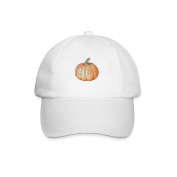 pumpkin - Baseball Cap - white/white - Front