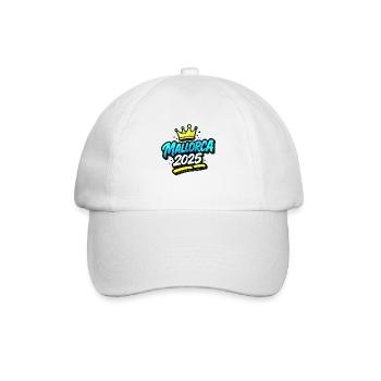 Mallorca 2025 Krone - Baseballkappe - Weiß/Weiß - Vorne