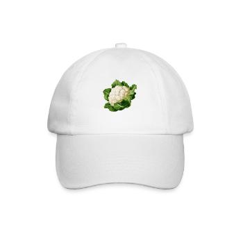 Blumenkohl - Baseballkappe - Weiß/Weiß - Vorne