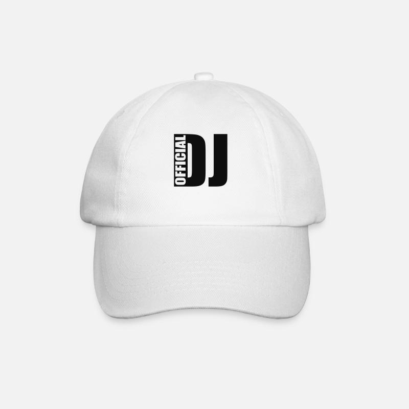 DJ - Baseball Cap - white/white