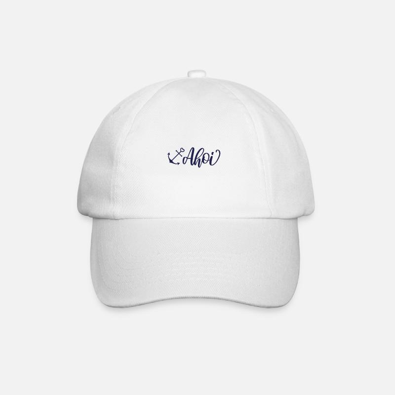 Ahoi - Baseballkappe - Weiß/Weiß
