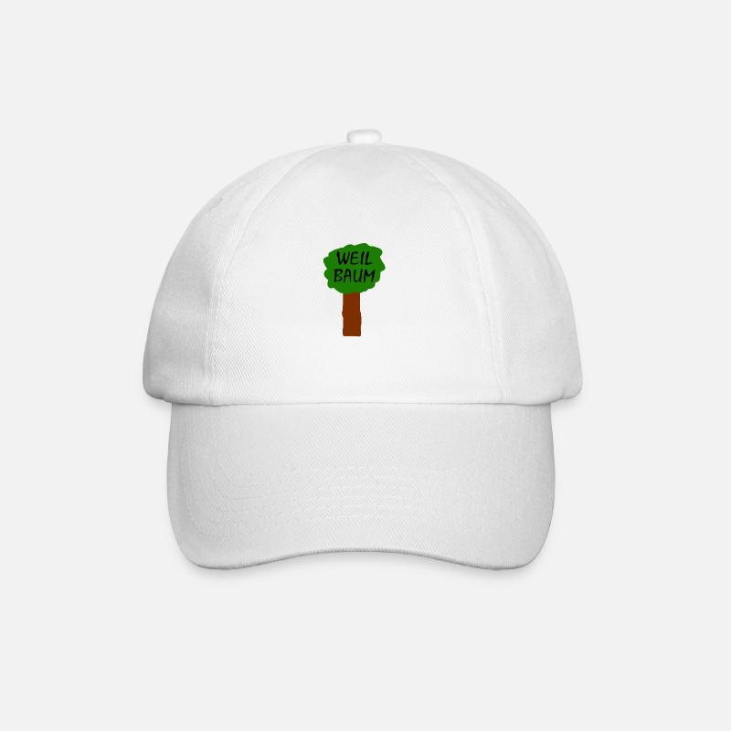 Weil Baum - Baseballkappe - Weiß/Weiß