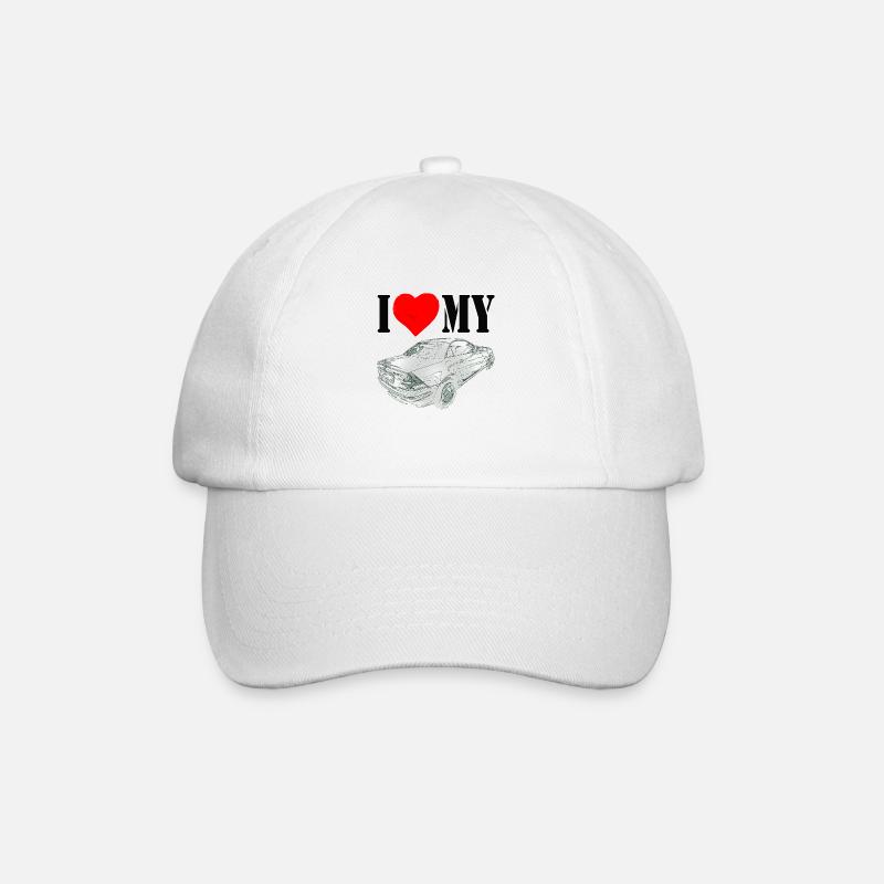 I love my SLK - Baseballkappe - Weiß/Weiß