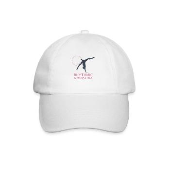 Rhythmische Sportgymnastik Turnen Geschenk Sport - Baseballkappe - Weiß/Weiß - Vorne