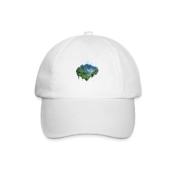 Rainforest Jungle Amazon Color Spot Gift - Baseball Cap - white/white - Front