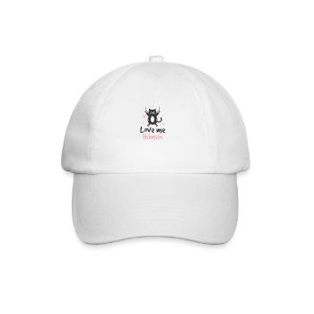 Chat chaton mignon drôle - Casquette classique - blanc/blanc - Devant