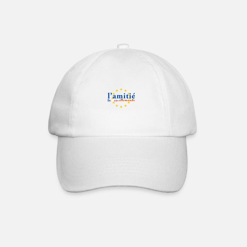 Deutsch französische Freundschaft - Baseballkappe - Weiß/Weiß