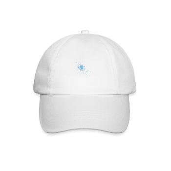 Farbe Klecks Spritzer Maler Geschenk Bunt Art Idee - Baseballkappe - Weiß/Weiß - Vorne