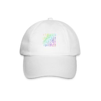 Colorful stripes | | patterns Shapes | Symbol - Baseball Cap - white/white - Front