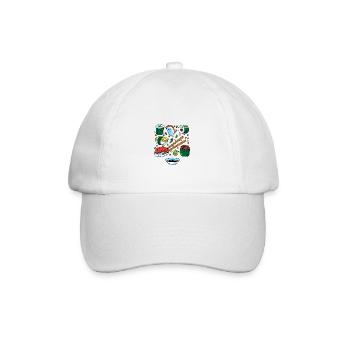 Sushi Reis Roher Fisch Japan Japanische Geschenk - Baseballkappe - Weiß/Weiß - Vorne