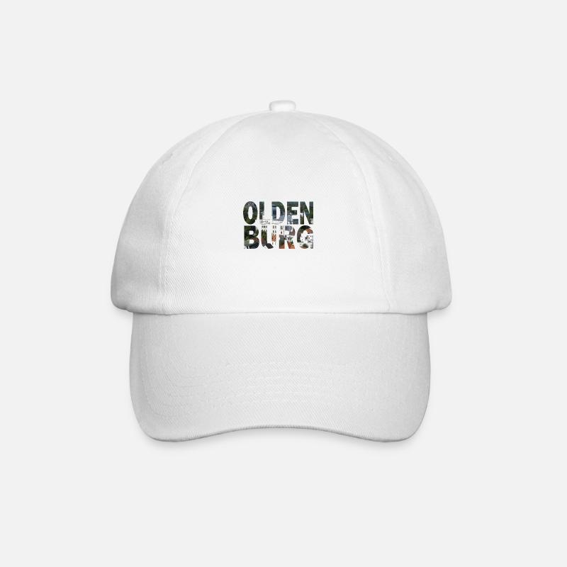 Paysage urbain d'Oldenburg (Oldb) - Casquette classique - blanc/blanc