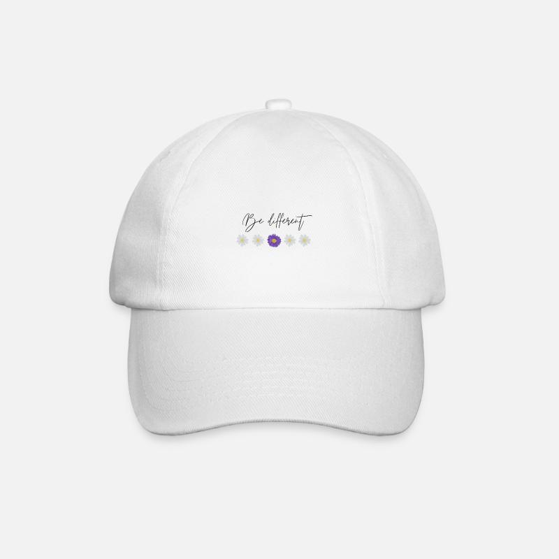 Be different - Baseballkappe - Weiß/Weiß
