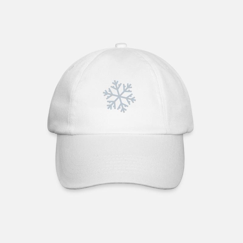 Flocon de neige - Casquette classique - blanc/blanc