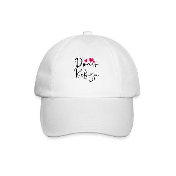 Doner Kebab Fast Food Saying Gift - Baseball Cap - white/white - Front