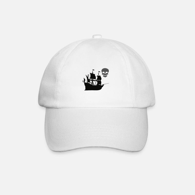 Piraten - Baseballkappe - Weiß/Weiß