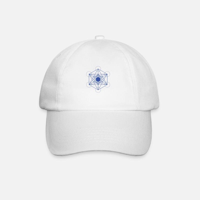 Sacred Geometry - Baseball Cap - white/white