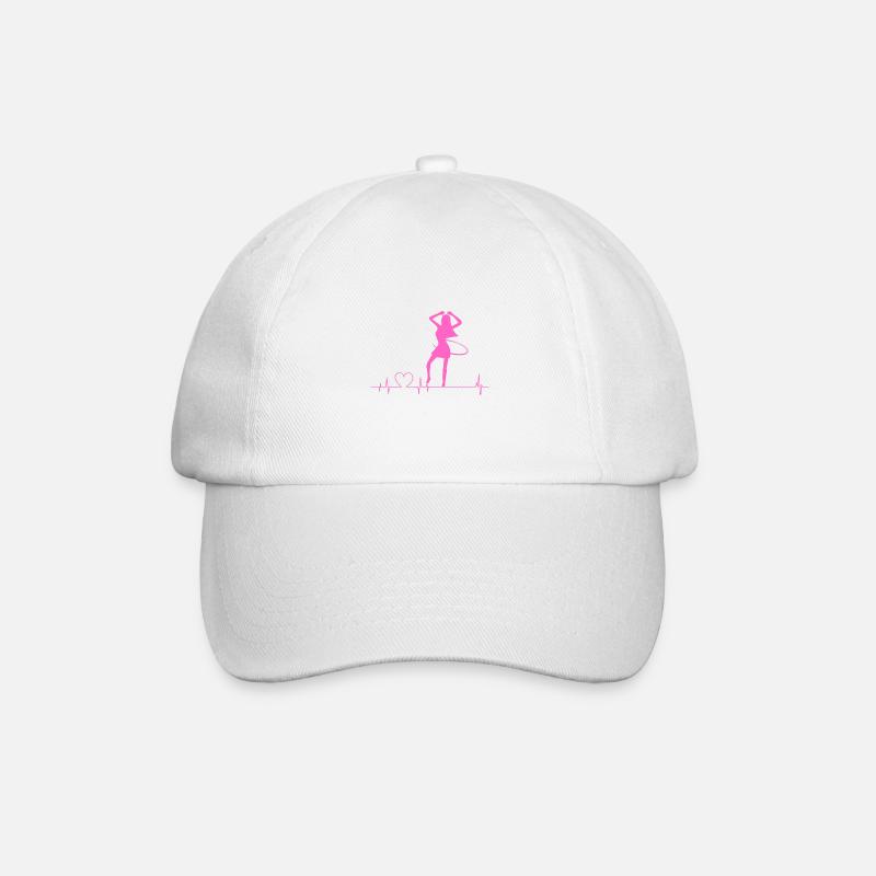 Hula Girl Pink - Baseball Cap - white/white