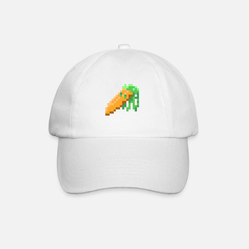 Möhre - Baseballkappe - Weiß/Weiß