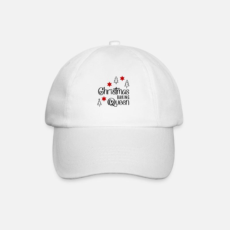 Drôle de tablier de cuisine pour Noël - Casquette classique - blanc/blanc