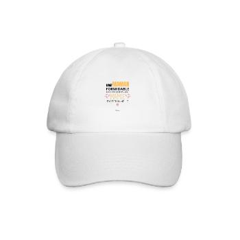 Annonce grossesse maman - Annonce grossesse mamie - Casquette classique - blanc/blanc - Devant