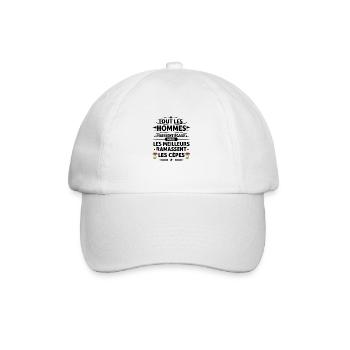 Les Meilleures ramassent les cèpes - Casquette classique - blanc/blanc - Devant