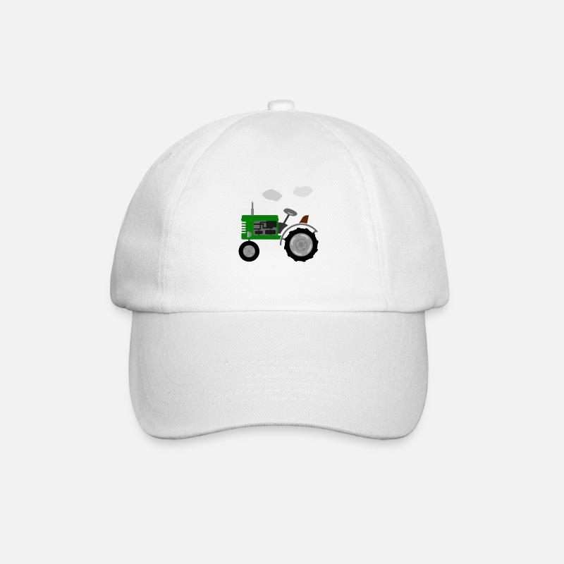 Traktor retro - Baseballkasket - hvid/hvid